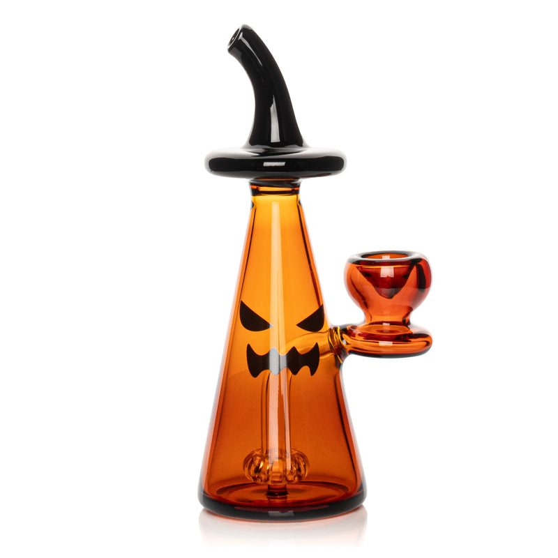 Red Eye Glass 6.5" Halloween Jack Bubbler bong
