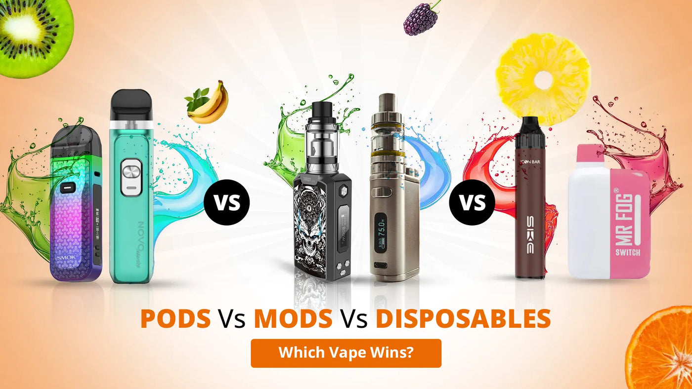 The Ultimate Vape Face-Off, Pods vs. Mods vs. Disposables