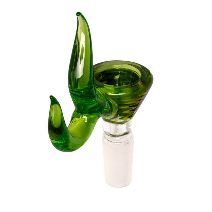 Red Eye Glass 14mm Wig-Wag Cone Pull-Out W/Dual Horn Handle