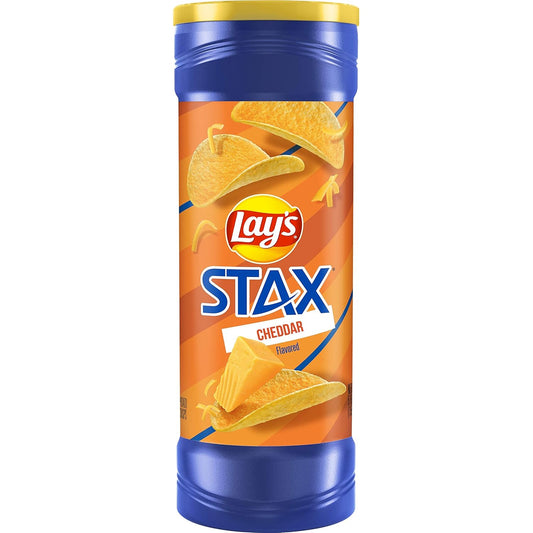 LAYS Stax 155g Crispy Crunch, Bold Cheddar Flavour