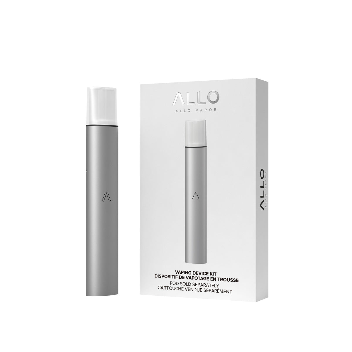 Allo Sync Vaping Device Kit Smart Chip Mesh Coil Pods - Silver