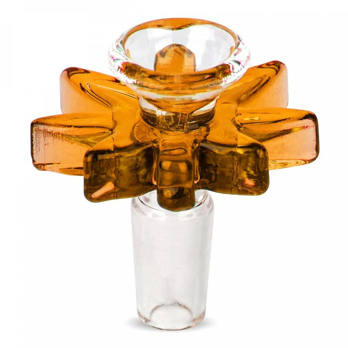 Red Eye glass Big Leaf Pull Out Bowl