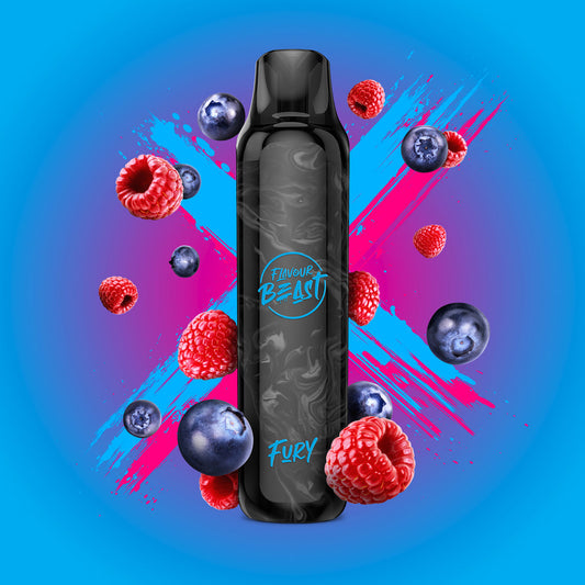 Flavour Beast Fury 800 Disposable – Enjoy the Bold Bomb Blue Razz Flavour