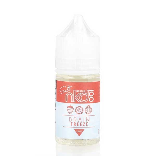 Naked 100 Salts E-Liquid – 12mg in Brain Freeze, smooth throat hit & rich flavour