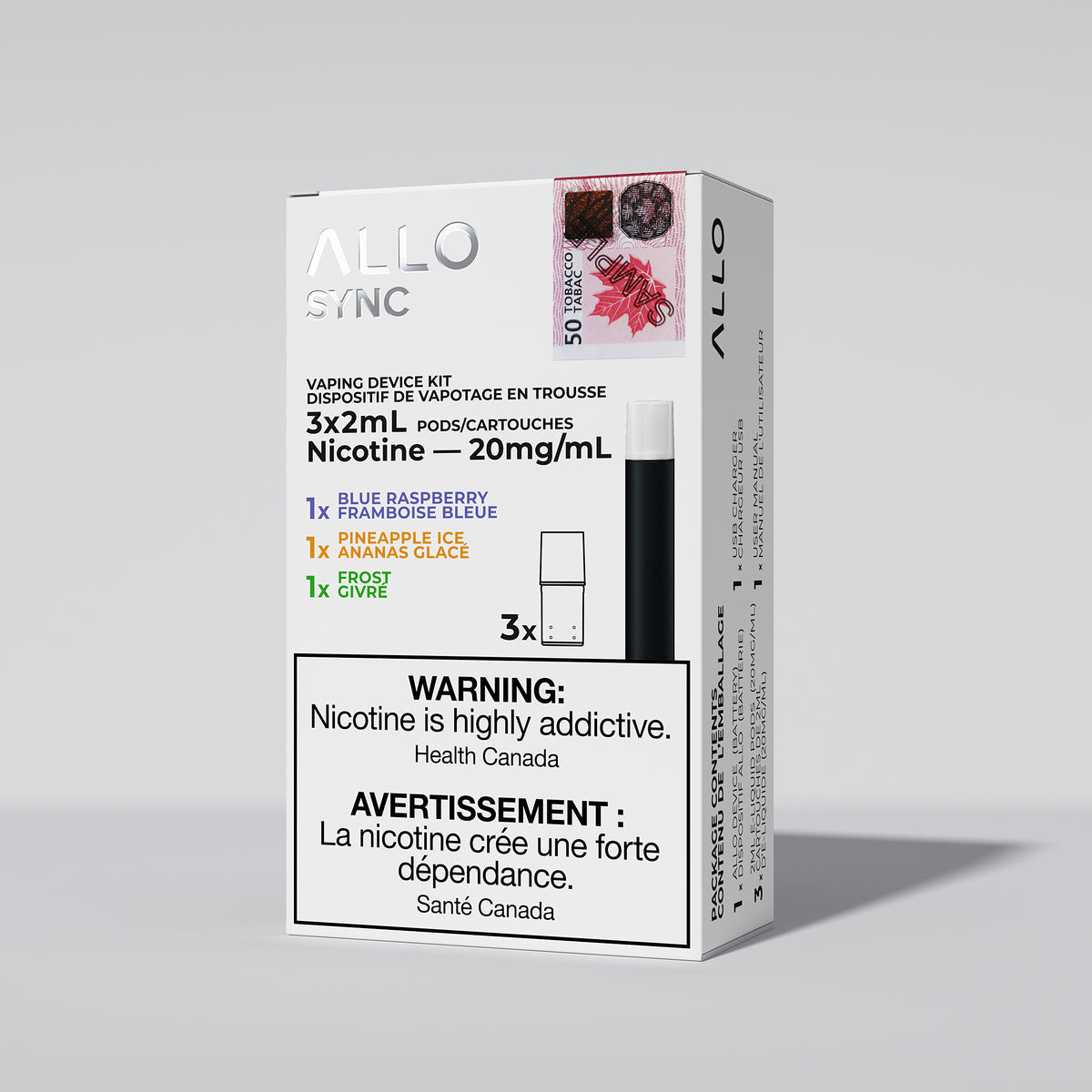 Allo Sync Starter Kit 3 Pods 20mg Nicotine