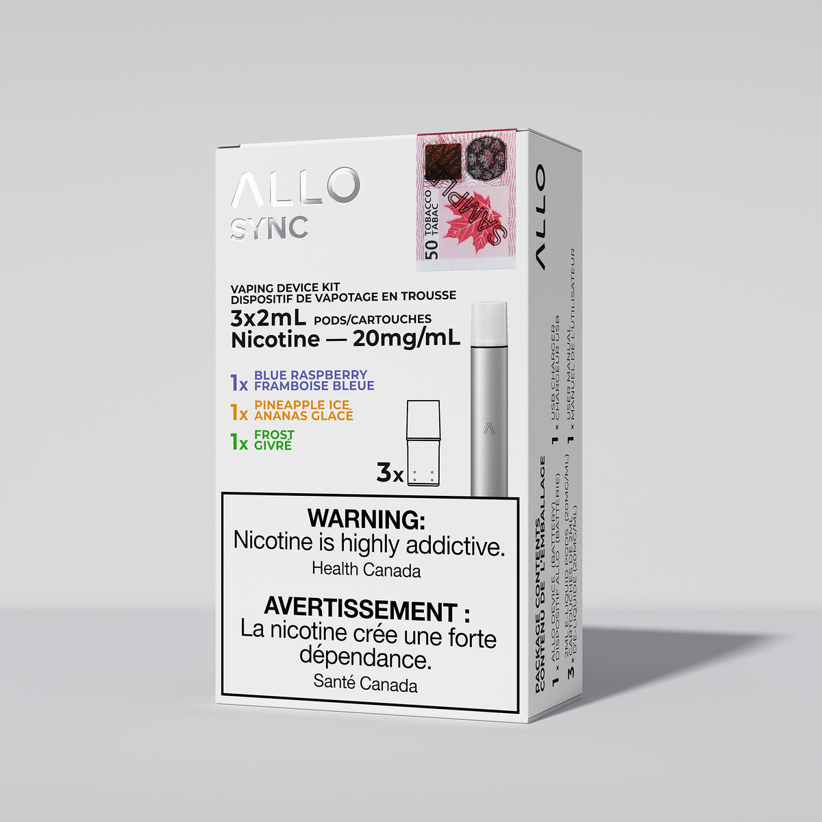 Allo Sync Starter Kit 3 Pods in 3 Flavours