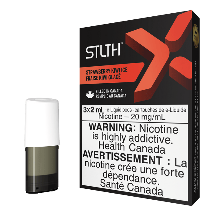 STLTH X Pods (3-Pack) – 20mg Nicotine in strawberry Kiwi Ice Flavour