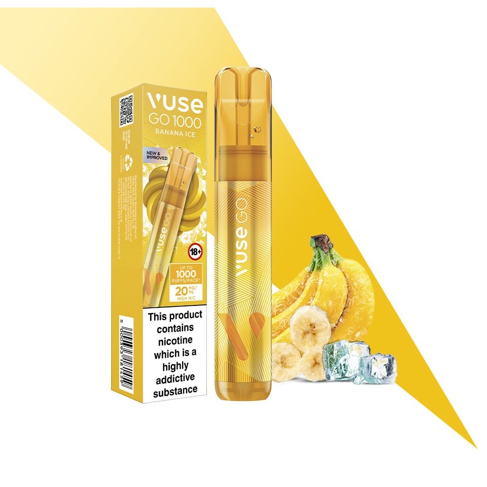 Vuse Go 1000 Disposable Vape – Enjoy the Bold Banana Ice Flavour