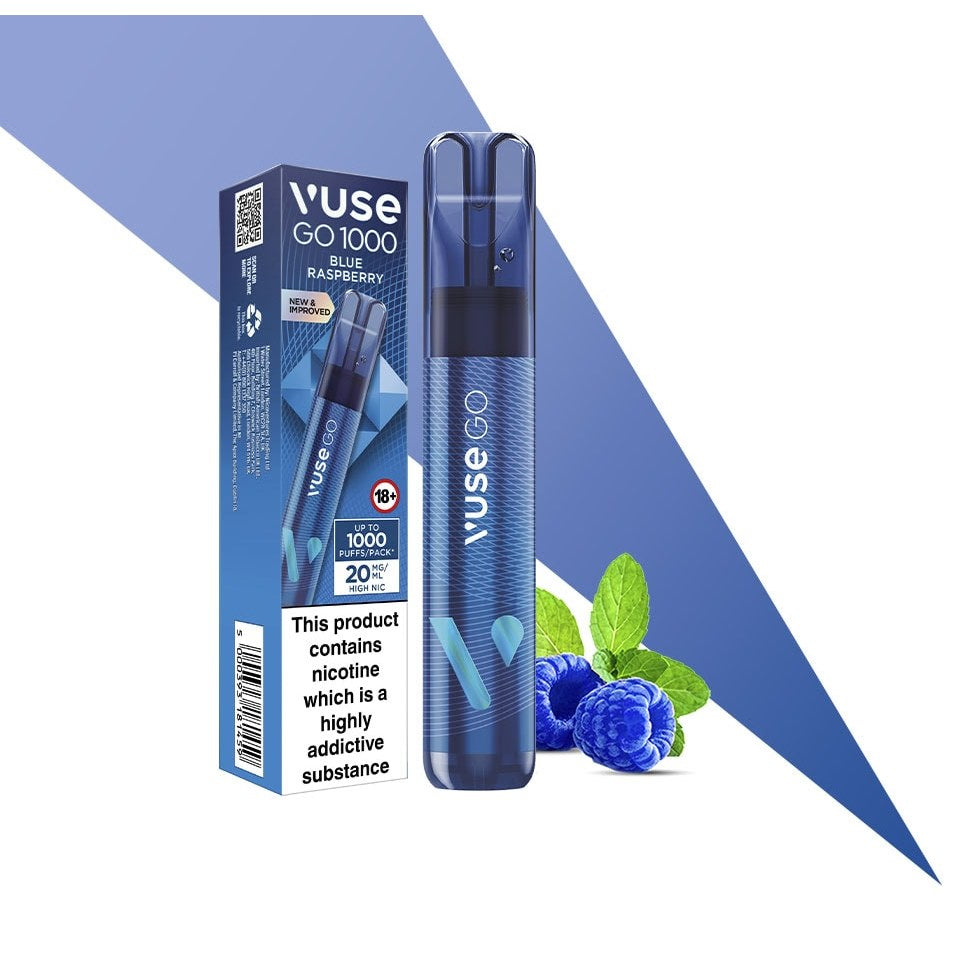  Vuse Go 1000 Disposable Vape – Enjoy the Bold Blue Raspberry Flavour