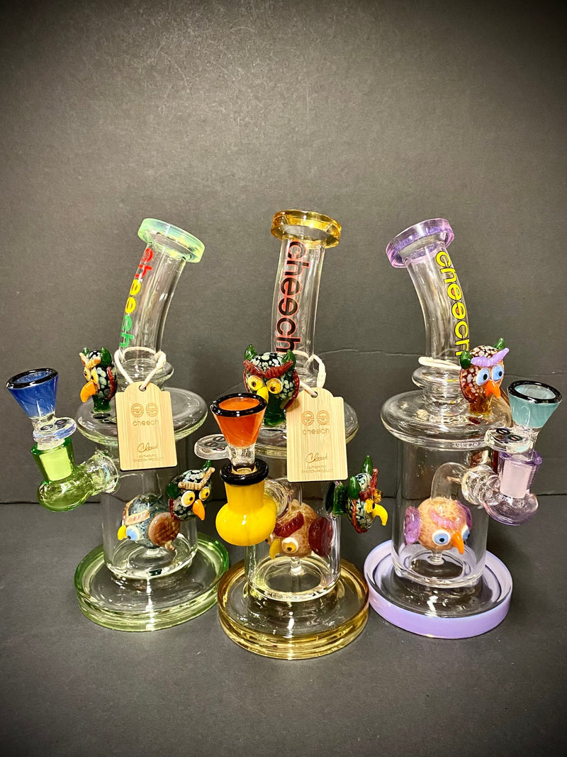 Cheech Glass 10" Glass Owl Bong bong