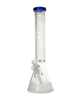 Cheech Glass 15" Frosted Design Beaker Bong bong