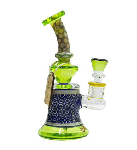 Cheech Glass 8" Lime Bubbler bong