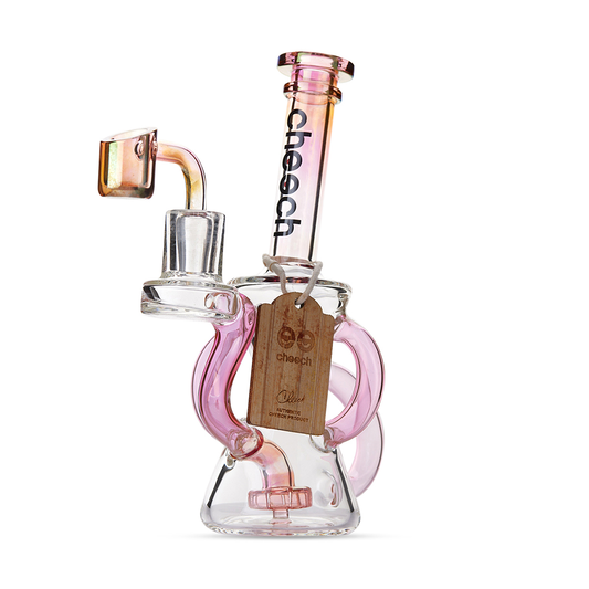 Cheech Glass Triple Recycler Gold Rig bong