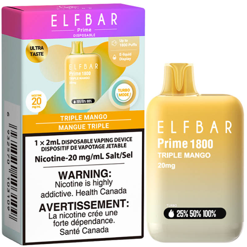 Elf Bar Prime 1800 Disposable Vape 20mg