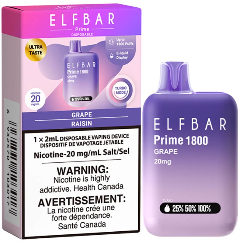 Elf Bar Prime 1800 Disposable Vape 20mg