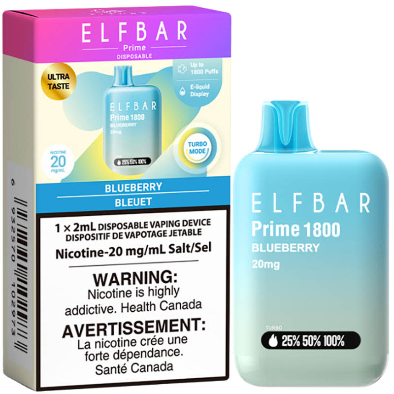 Elf Bar Prime 1800 Disposable Vape 20mg