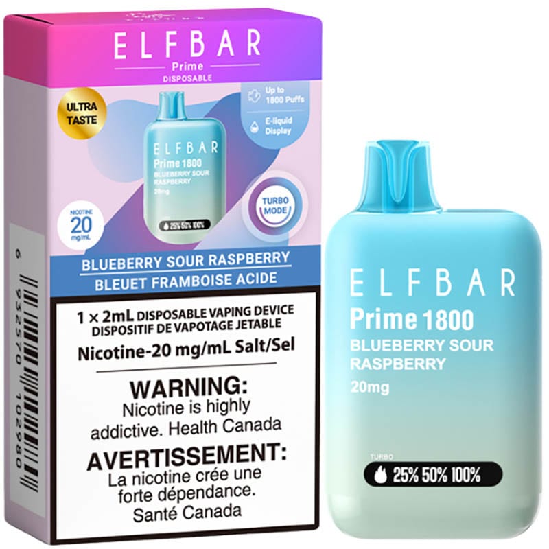 Elf Bar Prime 1800 Disposable Vape 20mg