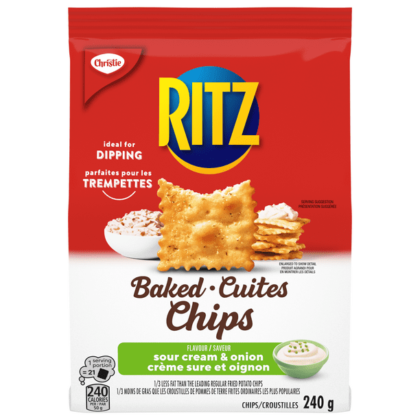 RITZ Baked Chips Original Snack - 240g Bag