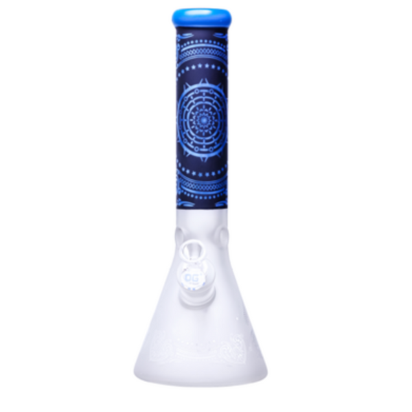 OG Original 14" 7mm Sandblasted Beaker Bong bong
