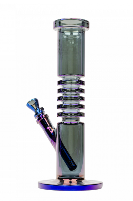 Red Eye Tek 12" Tall Metallic Terminator Finish Radiation Straight Tube Bong