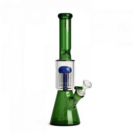 Red Eye Glass 11" Dual Chamber Beaker bong