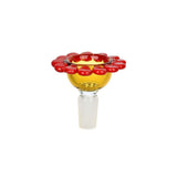 Red eye glass 14mm Spring Flower Herb Slide