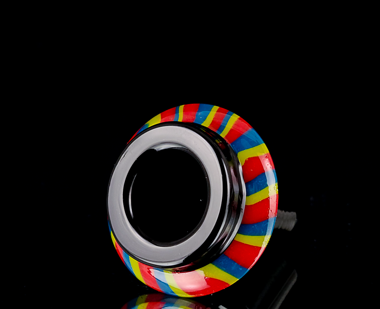 Red Eye glass 14mm Water Pipe Flower Bowl - Night UFO Bowl bong