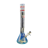 Red Eye Glass 16" Six Ring Beaker Tube bong