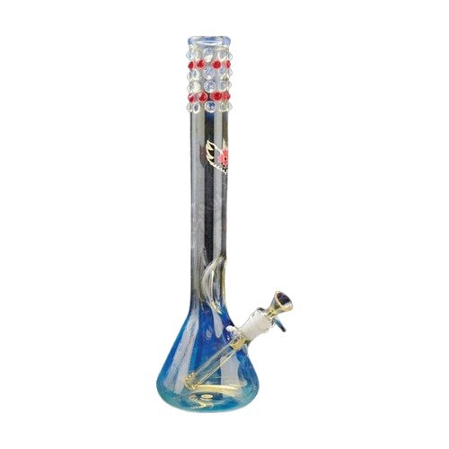 Red Eye Glass 16" Six Ring Beaker Tube bong