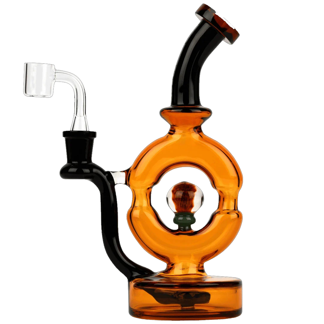 Red Eye Glass 9" Donut Rig bong