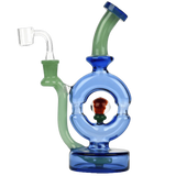 Red Eye Glass 9" Donut Rig bong