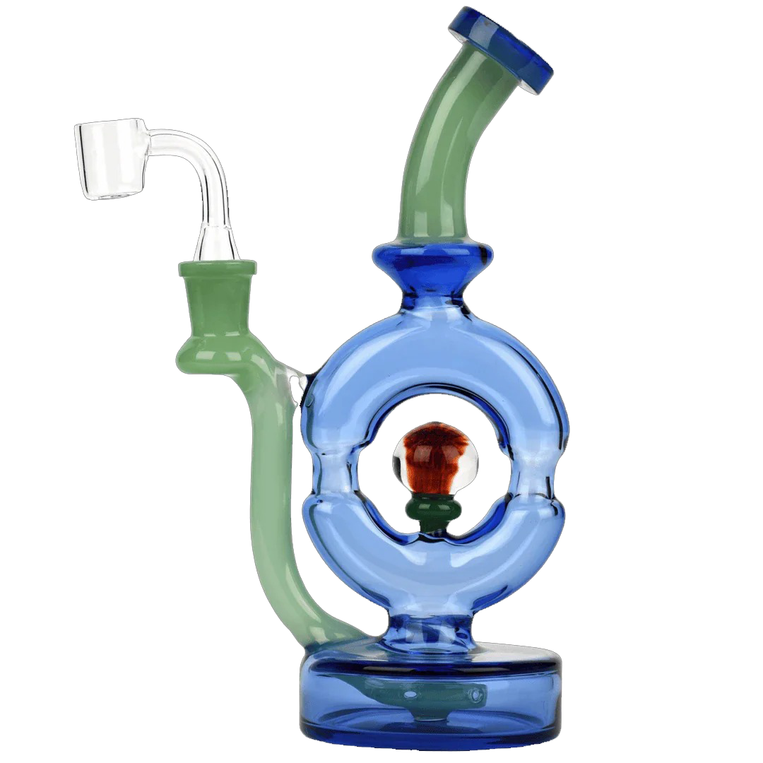 Red Eye Glass 9" Donut Rig bong
