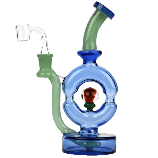 Red Eye Glass 9" Donut Rig bong