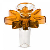 Red Eye glass Big Leaf Pull Out Bowl