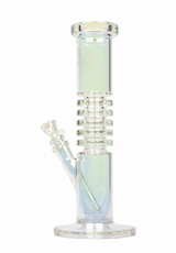 Red Eye Tek 12" Tall Metallic Terminator Finish Radiation Straight Tube Bong bong