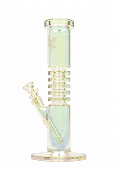 Red Eye Tek 12" Tall Metallic Terminator Finish Radiation Straight Tube Bong