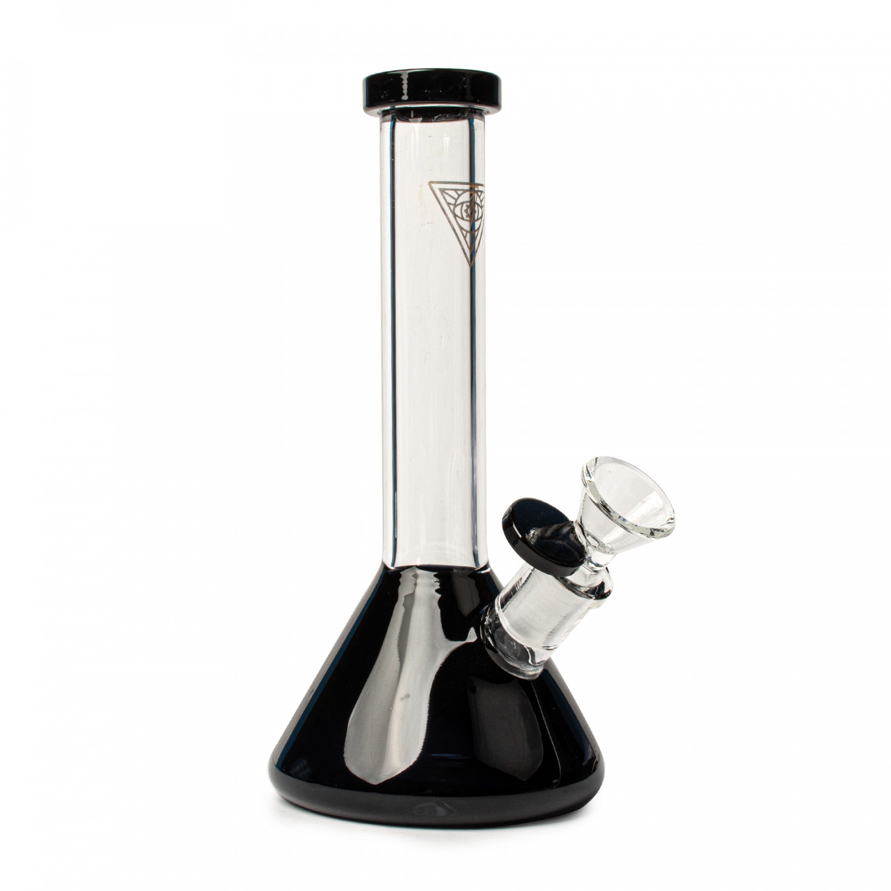 Red Eye Tek 8" Tall Midge Mini Beaker Tube W/Fixed Downstem bong