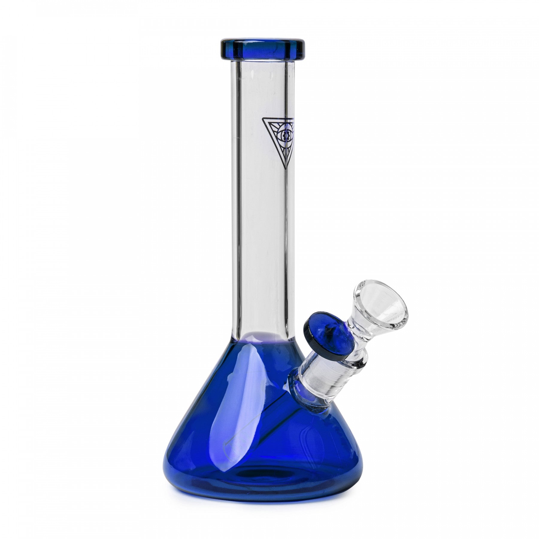 Red Eye Tek 8" Tall Midge Mini Beaker Tube W/Fixed Downstem bong