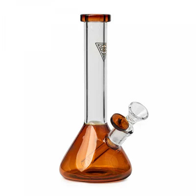 Red Eye Tek 8" Tall Midge Mini Beaker Tube W/Fixed Downstem bong
