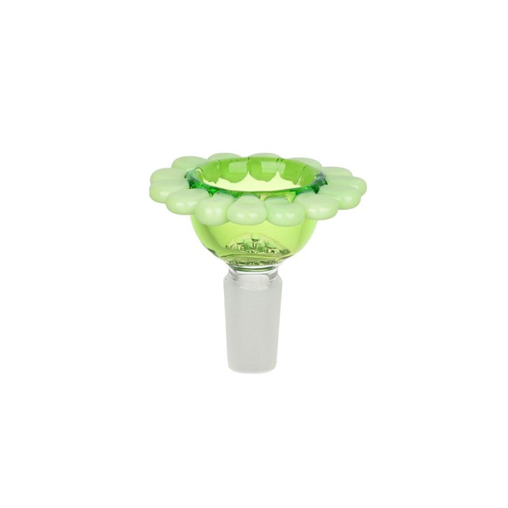 Red eye glass 14mm Spring Flower Herb Slide