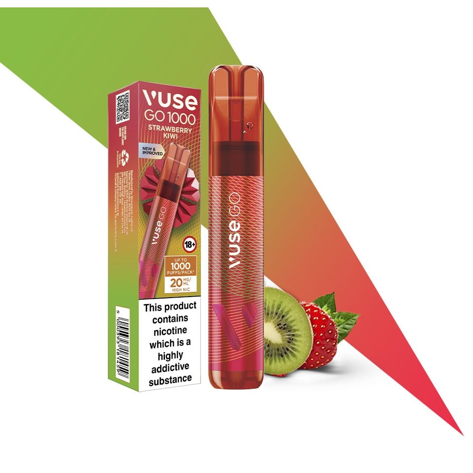  Vuse Go 1000 Disposable Vape – Enjoy the Bold Strawberry Kiwi Flavour