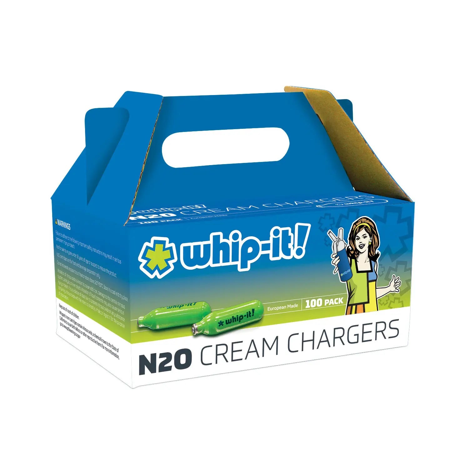 Whip-it Cream Chargers, N2O 100 Pieces